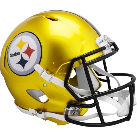 Pittsburgh Steelers Flash Gold Authentic Speed Helmet