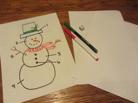 The Unlikely Homeschool: Build a Snowman Dice Game