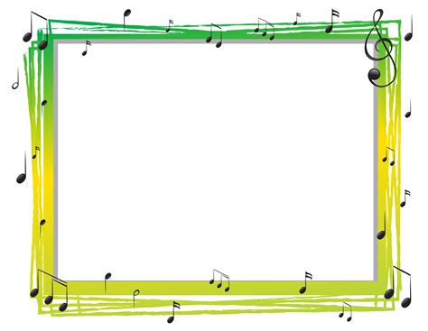 Border template with musicnotes 374849 Vector Art at Vecteezy