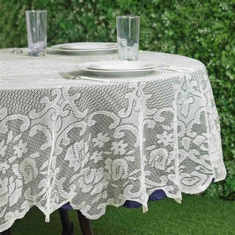 70" Floral LACE Round TABLECLOTH Wedding Party Table Linens Event Banquet SALE | eBay