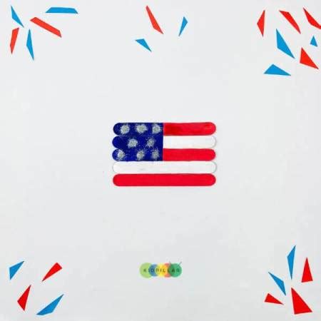 Popsicle Stick American Flag Craft For Kids - KidPillar