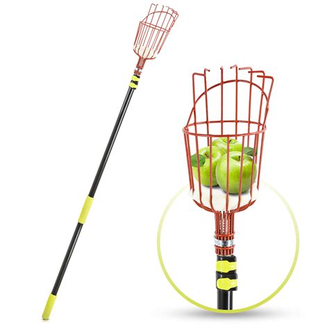 Fruit Picker Tool with Basket -13ft Telescoping Pole - Tanga