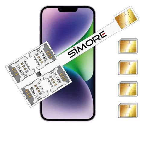 iPhone 14 Plus Quadruple Dual SIM Adapter Speed Xi-Four 14 Plus - Multi ...