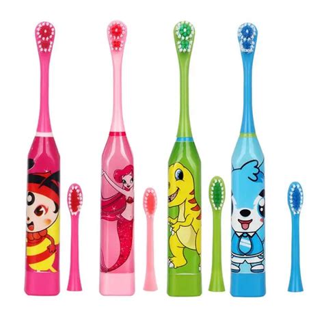 Cartoon Children Electric Toothbrush Kids Home Cute Soft Hair Electric Teeth Brush for Kids ...