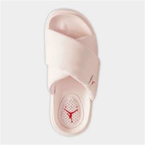 Jordan women's pink slides offer at Sportscene