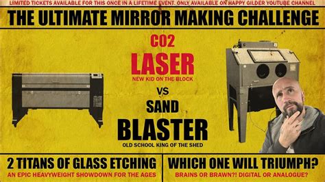 Sand blaster vs laser - YouTube