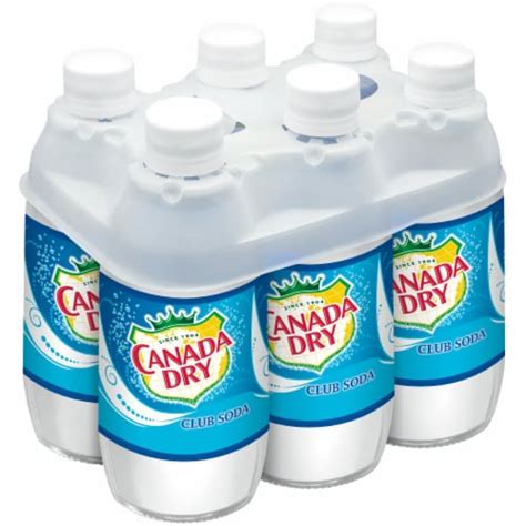 Canada Dry Club Soda, 6 bottles / 10 fl oz - Kroger