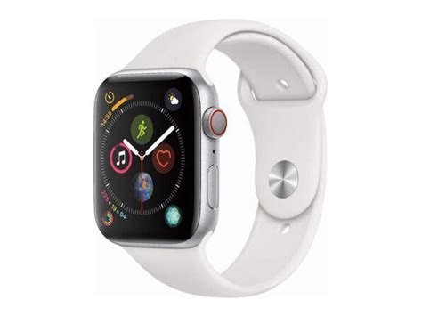 Apple Watch SE 44mm GPS/Cellular - Silver Aluminum Case/White Sport Band (Refurbished) | TMZ Shop