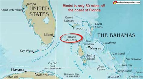 Map of Bimini - You Can't Get Lost On This Bahamas Island