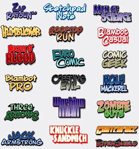 6 Cartoon Fonts Free Download Images - Comic Fonts Free Download, Free Vector Comic Cartoon Font ...