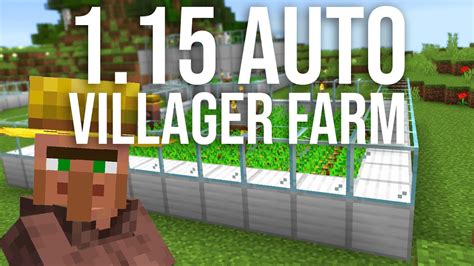 Easy 1.15 Automatic Villager Food Farm Tutorial - YouTube