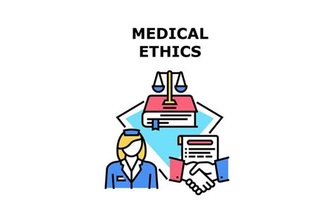 Medical Ethics Vector Concept Color Illustration