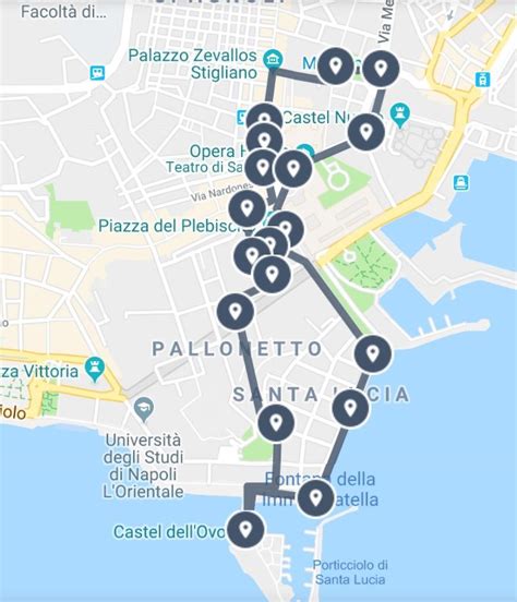 Naples Sightseeing Map | Naples italy, Sightseeing, Map