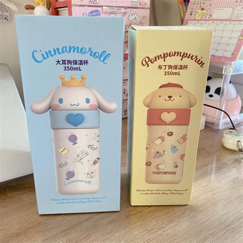 Cinnamoroll and Pompompurin Insulated Tumblers on Carousell