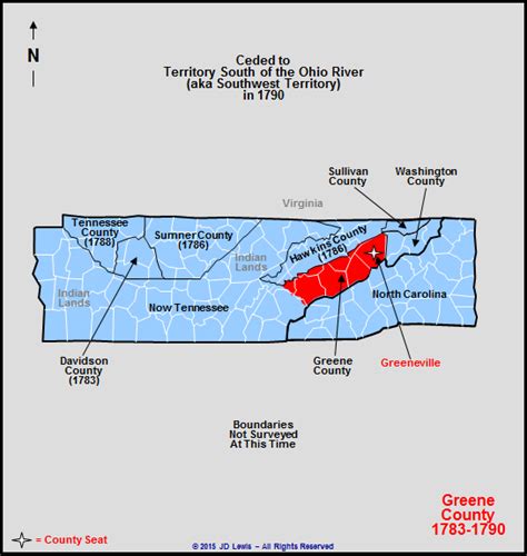 Greene County, NC (TN) - 1783 to 1790