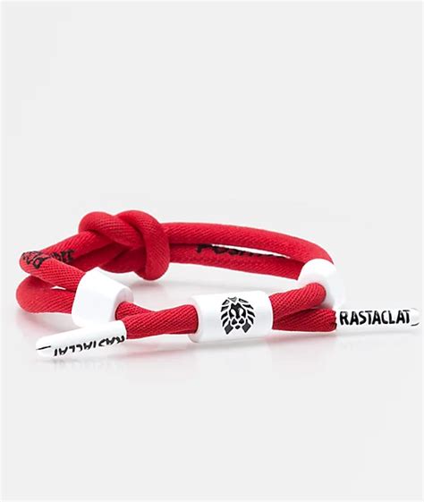 Rastaclat Positive Vibes Knotaclat Red Bracelet | Zumiez