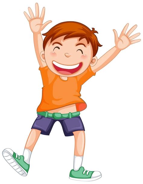 Free Vector | Cute boy cartoon character on white background