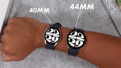 Samsung Galaxy Watch 6 - 40mm vs 44mm SIZE Comparison on WRIST! - YouTube