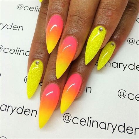 Sunset | kimskie | Ombre nail designs, Sunset nails, Trendy nails