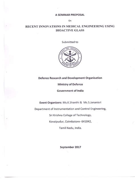 DRDO Proposal | PDF