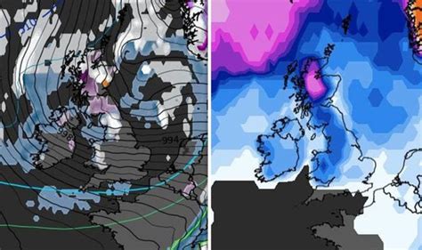 UK snow MAP: Polar Vortex to hit UK with widespread snow on THIS date ...