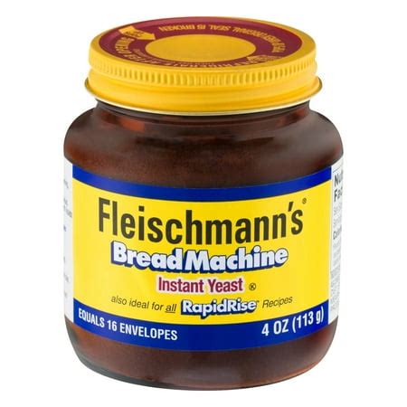 Fleischmann's Bread Machine Instant Yeast, 4.0 OZ - Walmart.com