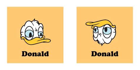 Turns Out that Donald Duck Upside Down is Donald Trump