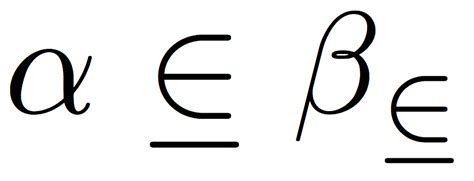 [Tex/LaTex] Element of or Equal To Symbol – Math Solves Everything