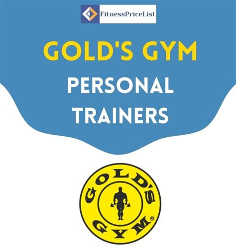 Gold's Gym Personal Trainers Cost - FitnessPriceList