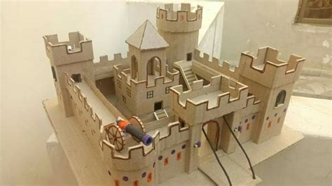 Make cardboard castle 🏰 | Cardboard castle, Castle project, Castle crafts