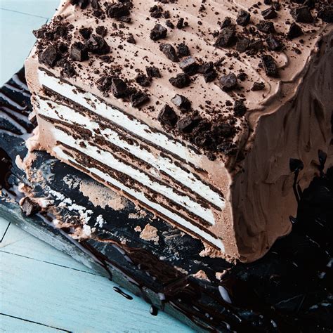 Mint-Chocolate Ice Cream Sandwich Cake Recipe | Epicurious