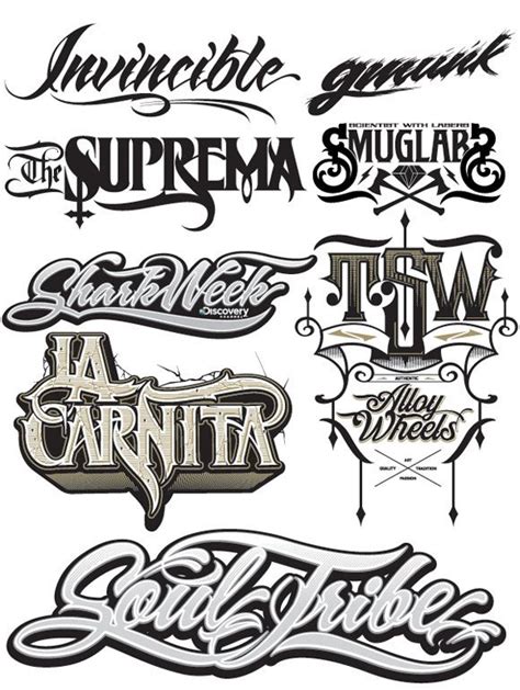 List Of Different Fonts For Logos Idea In 2022 | Typography Art Ideas