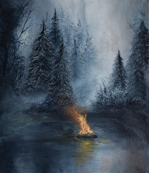 Winter Fire Signed Print - Etsy