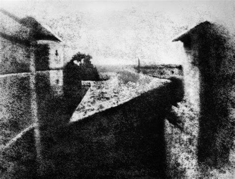 1826: First photo ever taken. By Joseph Nicéphore Niépce in Saint-Loup-de-Varennes,… | History ...