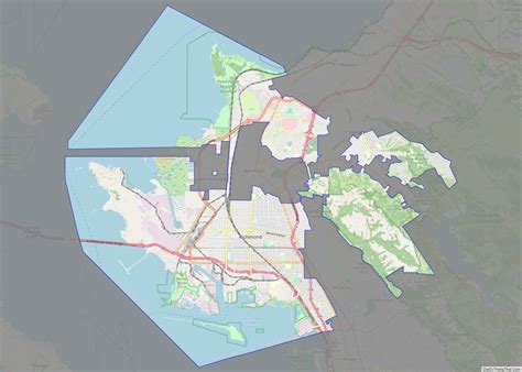 Map of Richmond city, California - Thong Thai Real