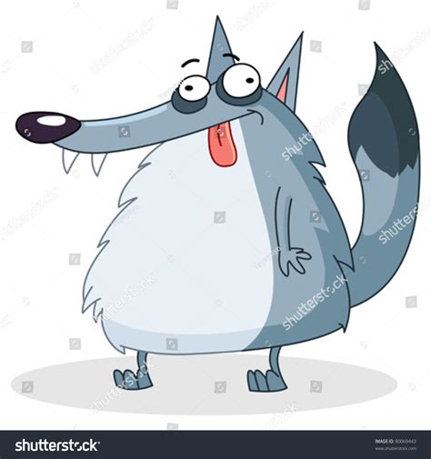 Funny Wolf Stock Vector (Royalty Free) 80069443 | Shutterstock