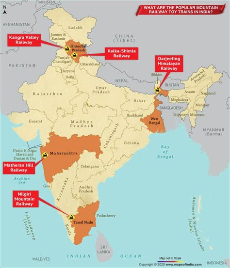 भारत में महत्वपूर्ण हिल स्टेशन (Important Hill Stations in India)