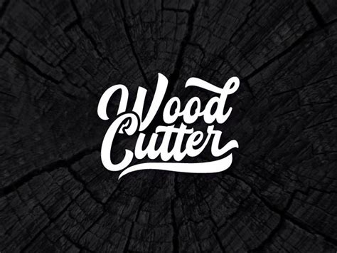 Wood Cutter | Wood logo branding, Wood logo, Logo branding