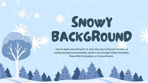 Snowy Background. Free Presentation Template — SlidesCarnival