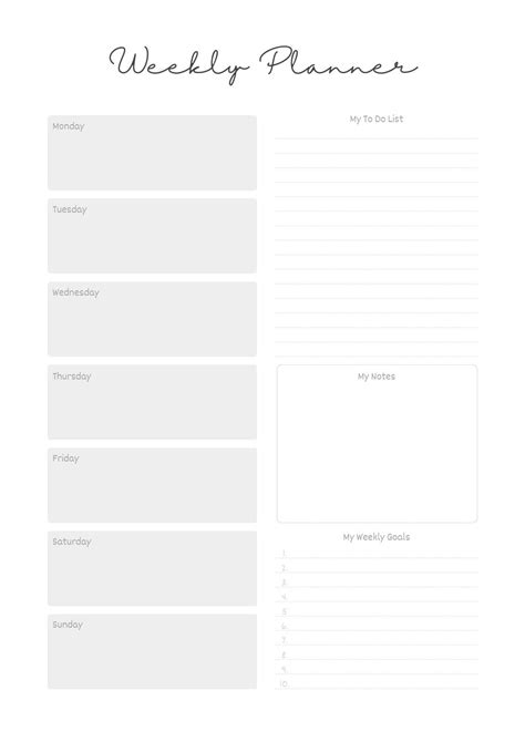 disfraz cualquier cosa Medicinal weekly agenda planner printable ayudar ...