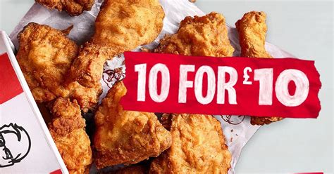 You can get a 10-piece bucket at KFC for £10 - Essex Live