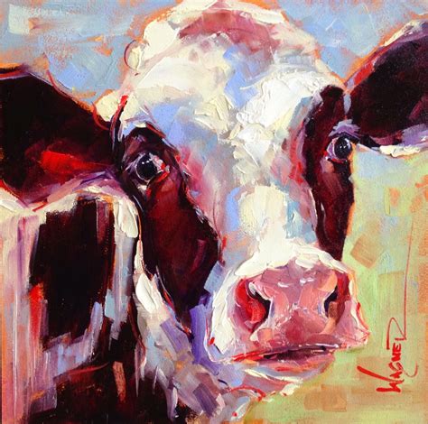 Olga Paints: ORIGINAL CONTEMPORARY BLACK AND WHITE COW PAINTING in OILS ...