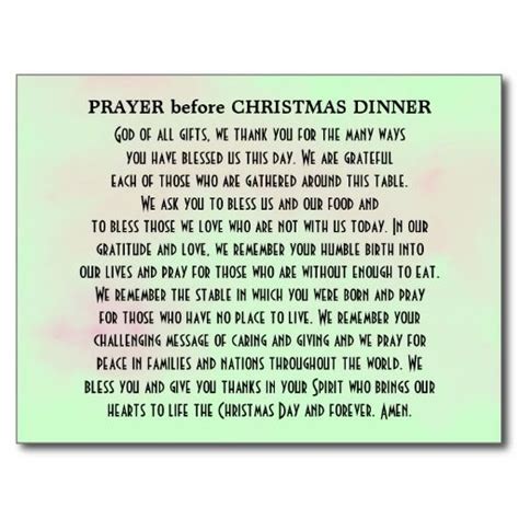 Christmas Dinner Prayers Short - May you end the year with a smile and ...