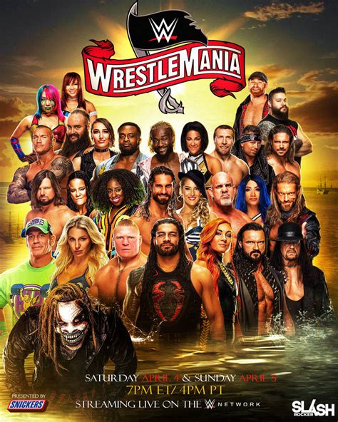 WWE Wrestlemania 36 poster by WWESlashrocker54 on DeviantArt