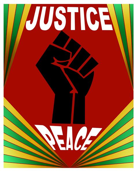 Justice & Peace Poster - Mint Artists Guild