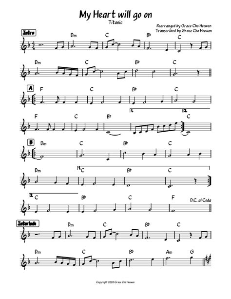 My Heart will go on (Easy) Sheet music for Piano (Solo) | Musescore.com