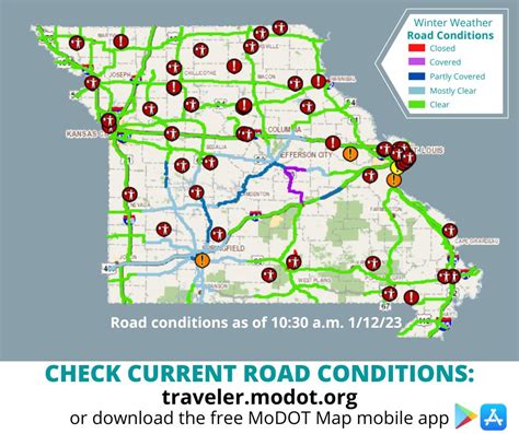 MoDOT on Twitter: "Road conditions are slowly improving as the morning ...