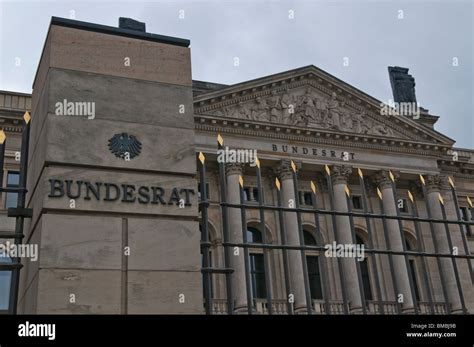 Building of the Bundesrat Federal Assembly with lettering, Berlin ...