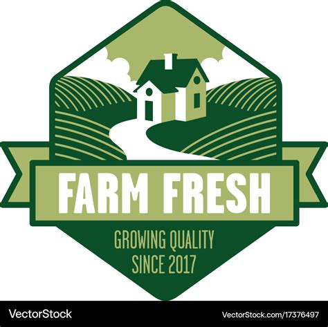 Farm fresh logo Royalty Free Vector Image - VectorStock