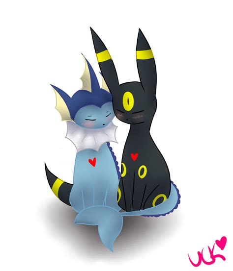 Umbreon and Vaporeon by chimerakitty on DeviantArt